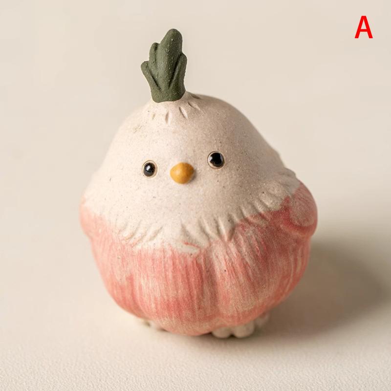 Garlic Bird Tea Pet Ornament Figurines Crafts Creative Decoration Home Decor Office Desktop Decoration ,Idea Festive Gift