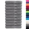 VidaXL Serviettes de Qualité Supérieure 10 pcs, Serviettes de Douche, Draps de Bain, Serviettes d'Invité de Toilette, Gris 137319
