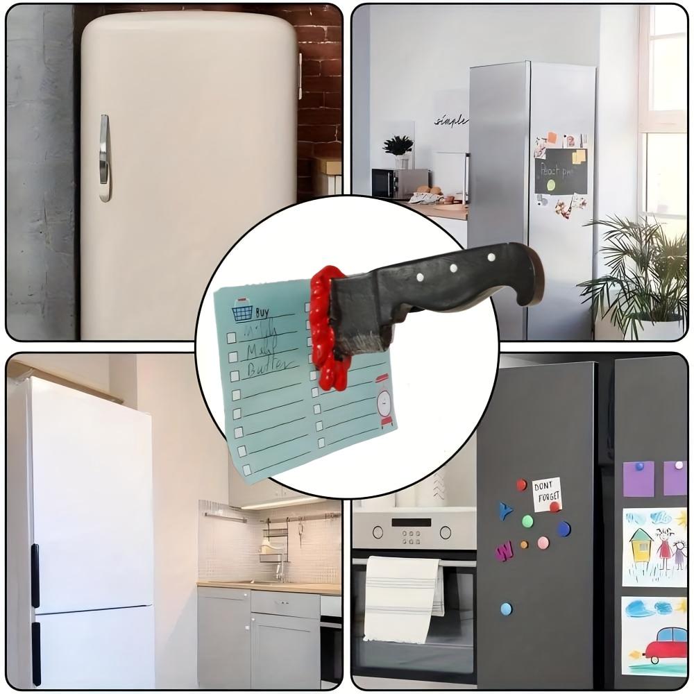 4pcs Funny Knife Magnetic Fridge Magnets, 3D Axe, Ninja Darts Design, Durable Resin Hexagonal Decorative Magnets for Fridge, Office, Storage Cabinets