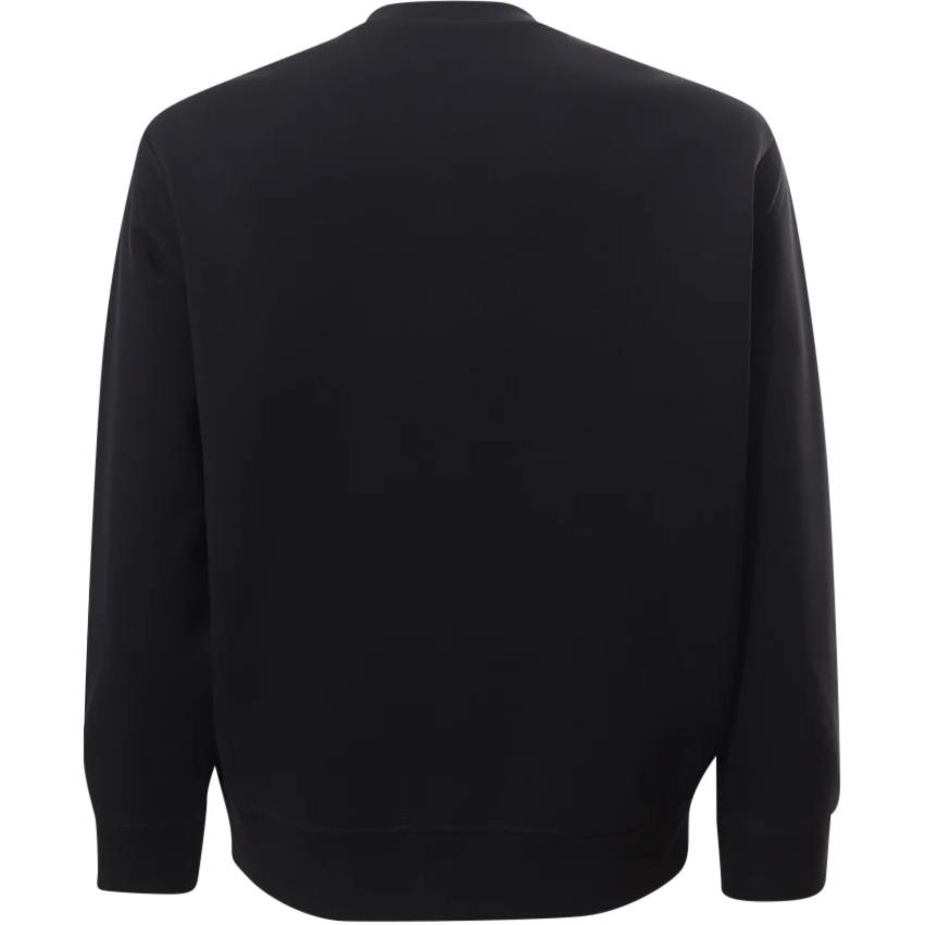 Emporio Armani Felpa Girocollo Manica Lunga con Stampa Lettere Uomo felpa Nera 3D1M70-1JHSZ-0057