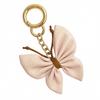 Ecarla Leather Keyring Butterfly Bow Cream Brl367K