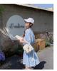 Women's Summer Blue Striped Shirt Dress: Korean-Style Two-Piece Look