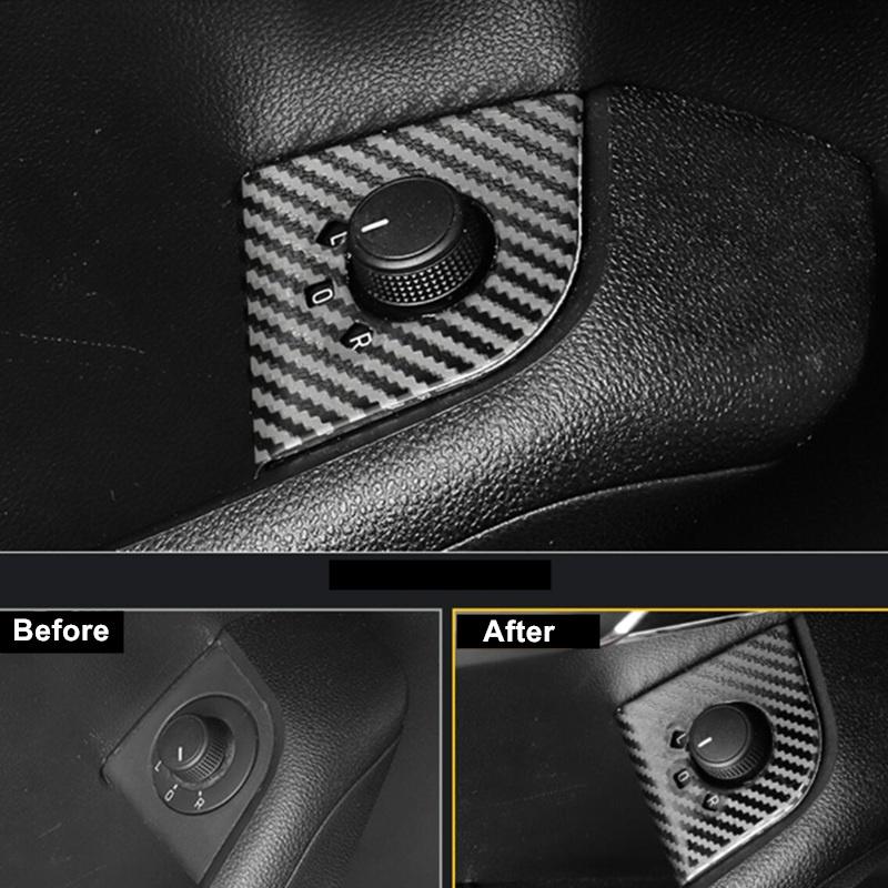 Für Skoda Octavia/RS 2015 ~ 2019 Zubehör LHD 8 teile/los Auto Innen Fenster Glas Lift Control Taste Panel Abdeckung aufkleber