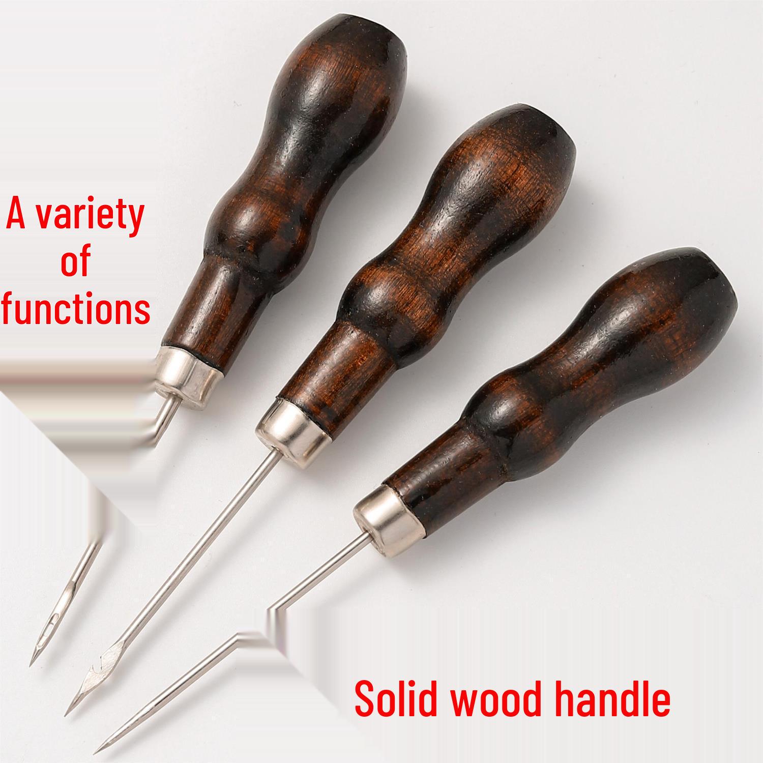 

Шило для прошивания подошвы из нержавеющей стали с крючком Straight Awl Tool (1 pc)