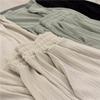Women's Quality Wide-Leg High-Waist Casual Pants - Trendy 2024 Solid Color Straight Sports Trousers