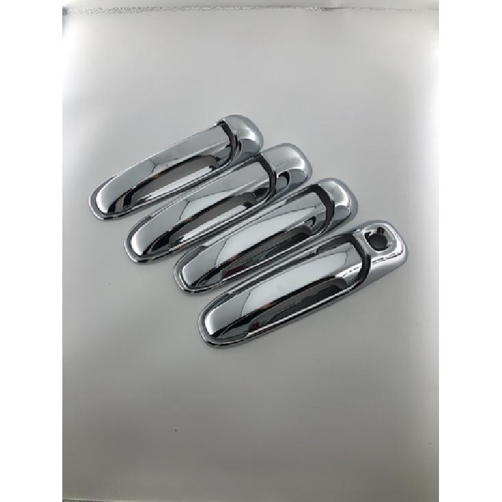 Door Handle+Tailgate Bowl Chrome Lid Set Cover Trim For 2002-2007 Jeep Liberty