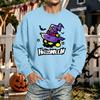Men's Halloween Printed Long Sleeve T-Shirt Crewneck Casual Sports Top Unisex for Couples