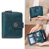 2025 Fashion Women's Cutout Short Wallet with Large Capacity Zipper Coin Purse and Retro Card Holder