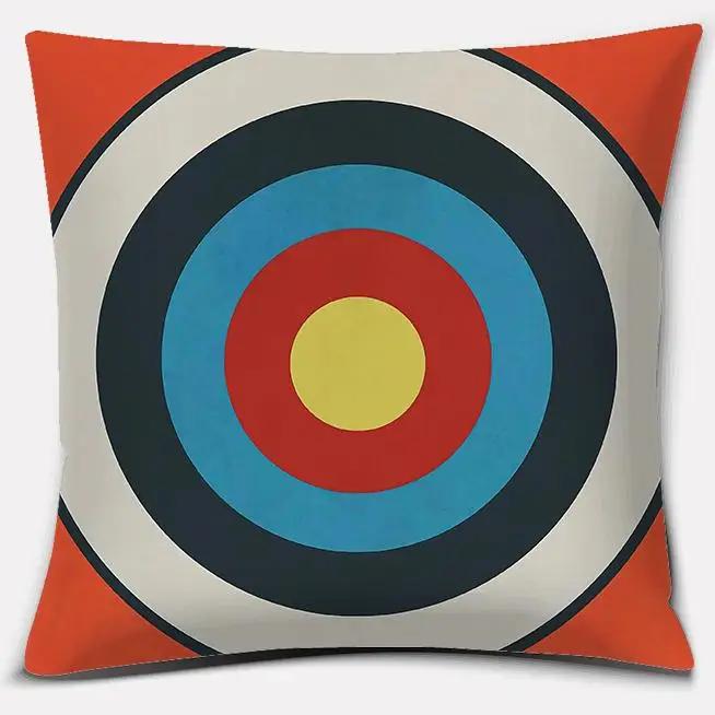 Coussin Décoratif Série Orange Vif Cadeau Décoration Maison Bureau Chambre Canapé Voiture Housse de Coussin Housse 50x50cm
