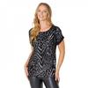 Be You Womens/Ladies Sequin Woven Short-Sleeved Top
