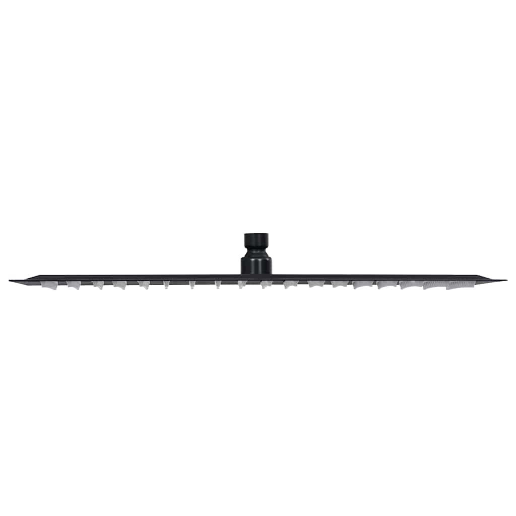 Soffione Doccia Pioggia Acciaio Inossidabile 50x50 cm Quadrato Nero