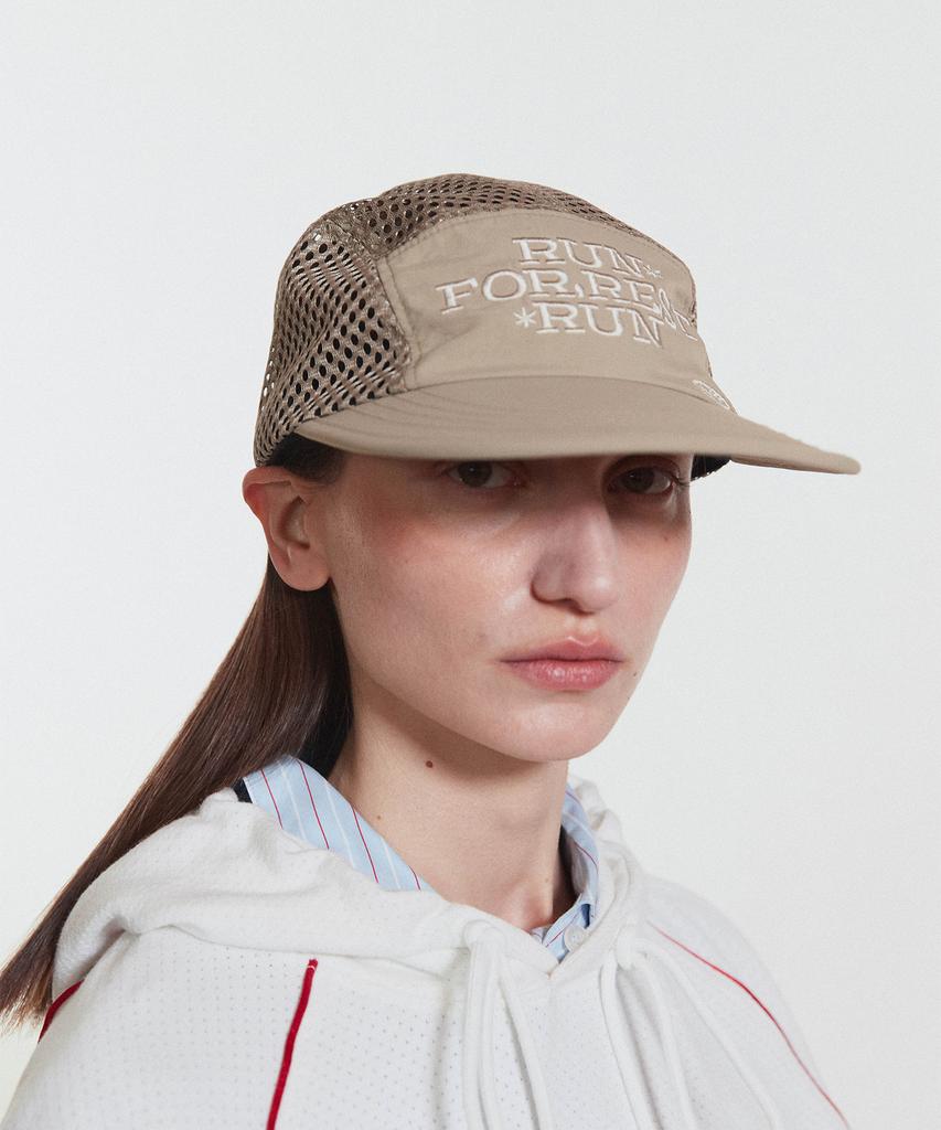 Minasu Run For Rest Run Mesh Camp Cap_Beige