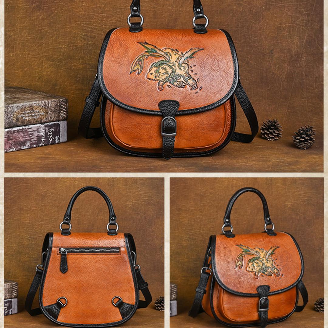 Рюкзак ручной работы из воловьей кожи большой вместимости — фото 10