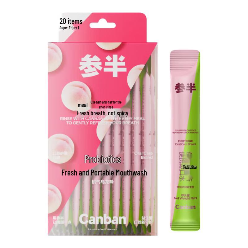 

Cenban Probiotic Peach Oolong Portable Mouthwash (20 Strips)