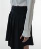 Biscuit Shop Asymmetrical Pleated Skirt
