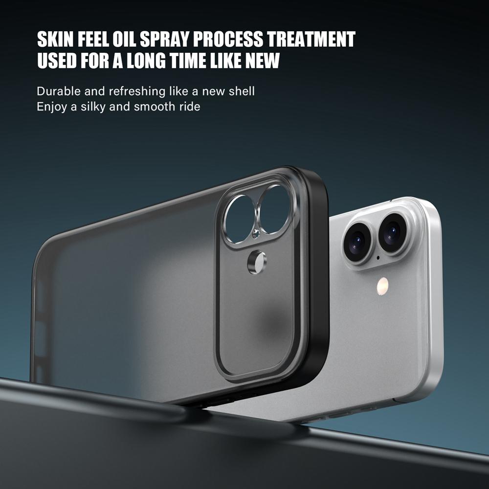 KEYSION Transparente Mattes Handyhülle für iPhone 17 Durchscheinende Weiche Silikon+PC Stoßfeste Handy-Rückabdeckung für iPhone 17 2025
