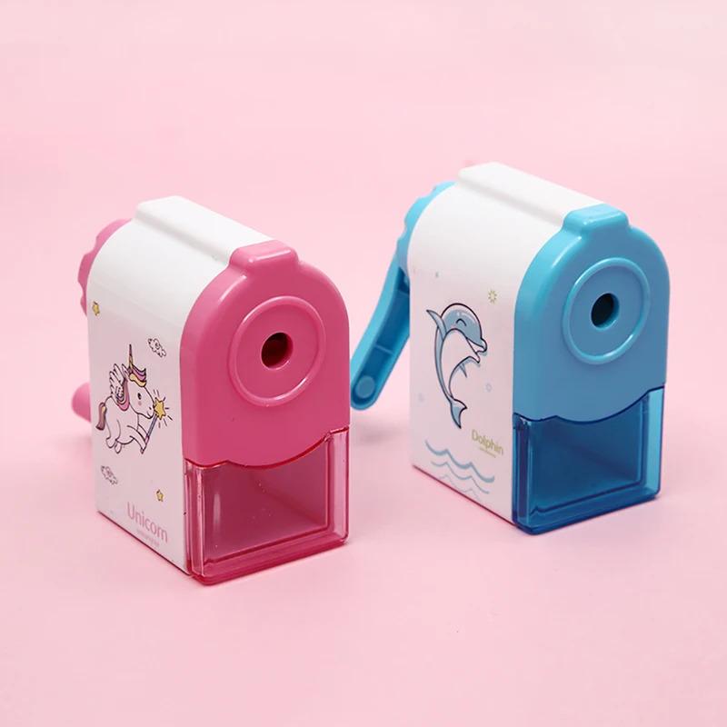 Cute Unicorn Dolphin Mechanical Sharpener For Pencil School Office Supplies Creative Stationery Back To School