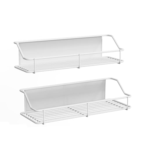 

mengmiandaxia Magnetic Bathroom Rack, Seasoning Storage, Rust-Proof Strong Magnetic Wall-Mounted, Bath Storage, Washing Machine Storage, Refrigerator