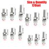 560-piece stainless steel hex bolt, nut, spring, and washer set, M3, M4, M5, and M6, lengths ranging from 10mm to 40mm.