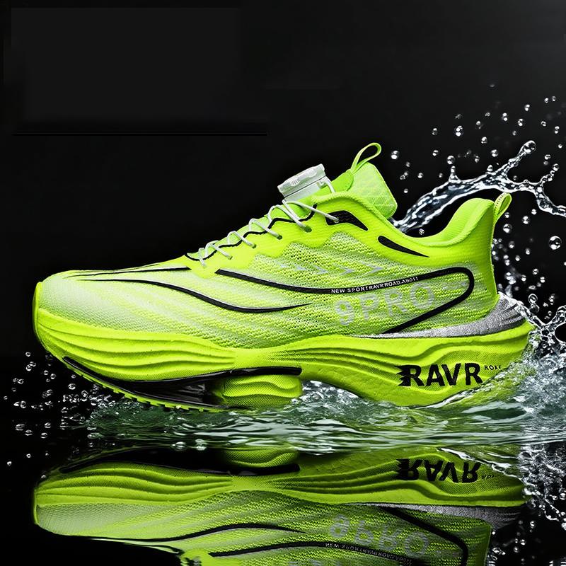Men Racing Running Shoes Light Foam Carbon Plate Cushioning Stable Shoes Fashion Printed Sneakers Anti Slip Comfoy Tennis Shoes