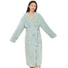 Coral Velvet Thickened Women's Bathrobe, Long Soft Nightgown, Couple's Robe, Comfortable Homewear