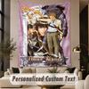 Custom Text Printed Tapestry Death Note Pattern Large Wall Hanging Indoor Room Decor