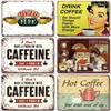 Vintage Coffee Metal Tin Sign 1pc - Retro Tea Time Poster, Decorative Plate, Industrial Wall Decor for Home/Bar/Cafe