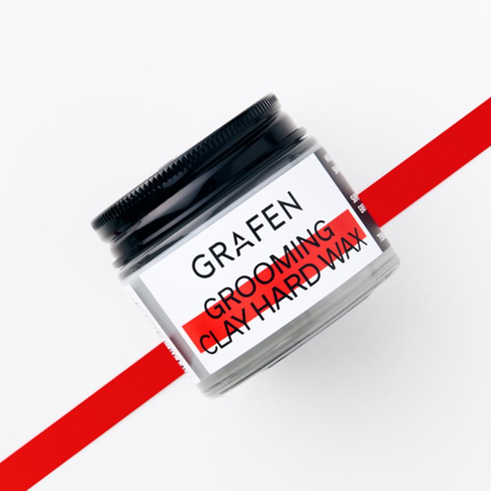 GRAFEN Grooming Clay Hard Hair Wax, 75g - hard hold clay styling wax, Korean
