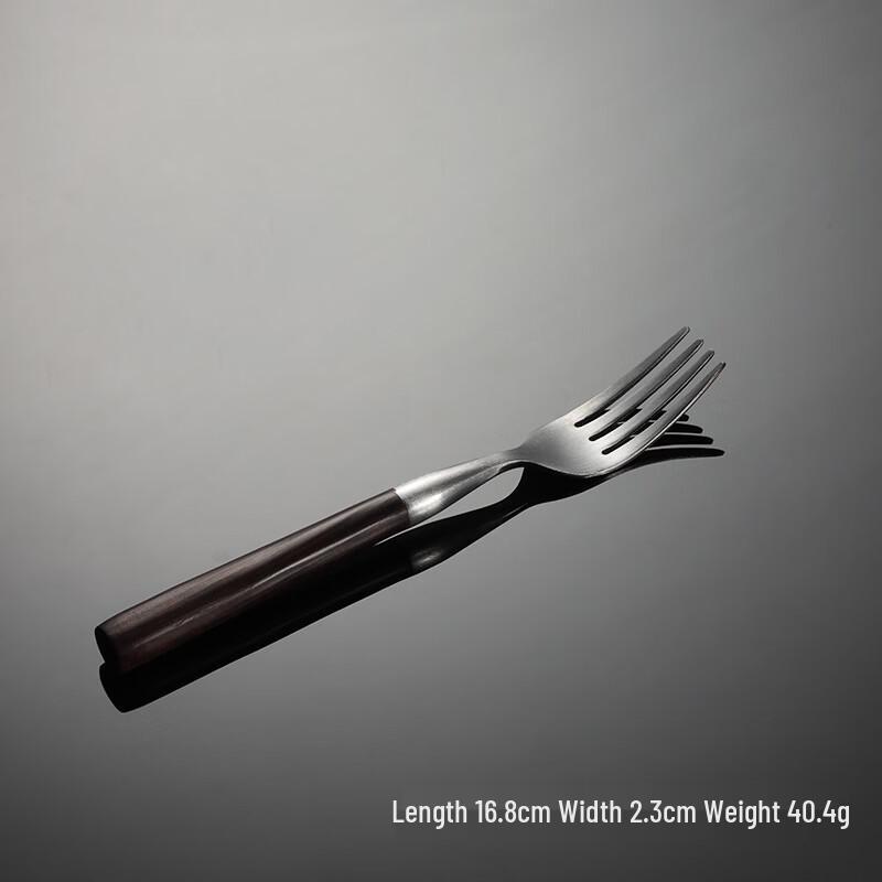 Qianxing 5-Piece Stainless Steel Dessert Forks with Faux Wood Handle
