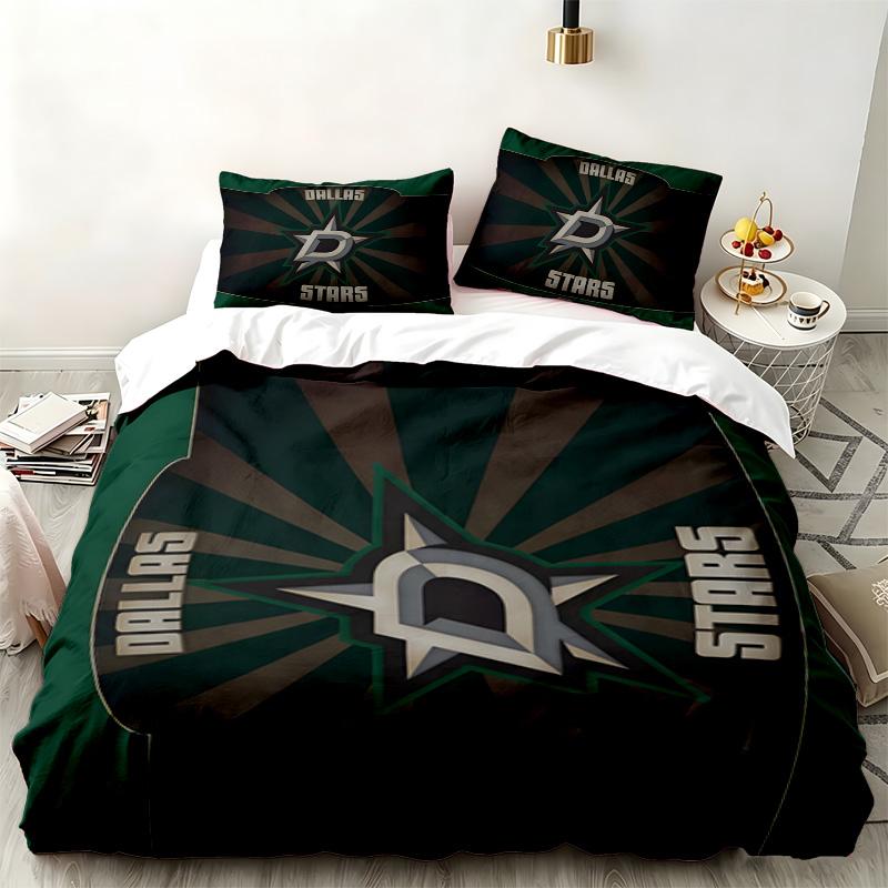 Dallas Stars 3pc set Perfect for bedroom use Comfortable bedding set includes a duvet cover and two pillowcases Ideal birthday or Christmas gift