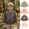 Giacca per bambini ks autunno nuova giacca ricamata ragazzi outdoor antivento giacca baseball top giacca ragazze autunno