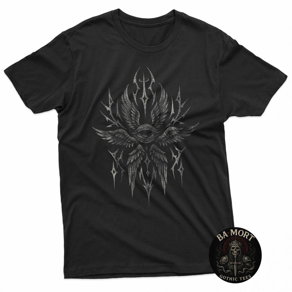 Seraphim Angel Seeing Eye Cybersigilism Esoteric Aesthetic T-Shirt