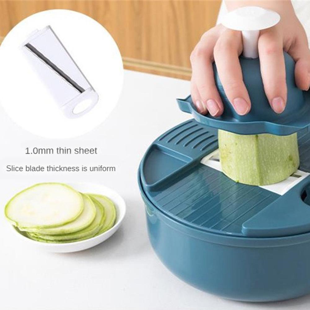 Multi-function Vegetable Cutter Slicer Manual Potato Peeler Dicing Blades Food Fruit Grater Shredder Kitchen Chopper Cutter