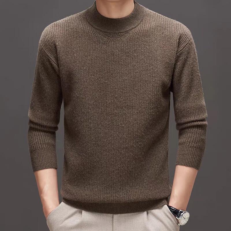 

Мужской свитер из мериносовой шерсти Raphenny с круглым вырезом M