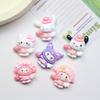 24/120PCS Cartoon DIY Resin Accessories, Heart-shaped Wings, Handmade Hair Clips, Phone Cases, Keychains, Jewelry Accessories