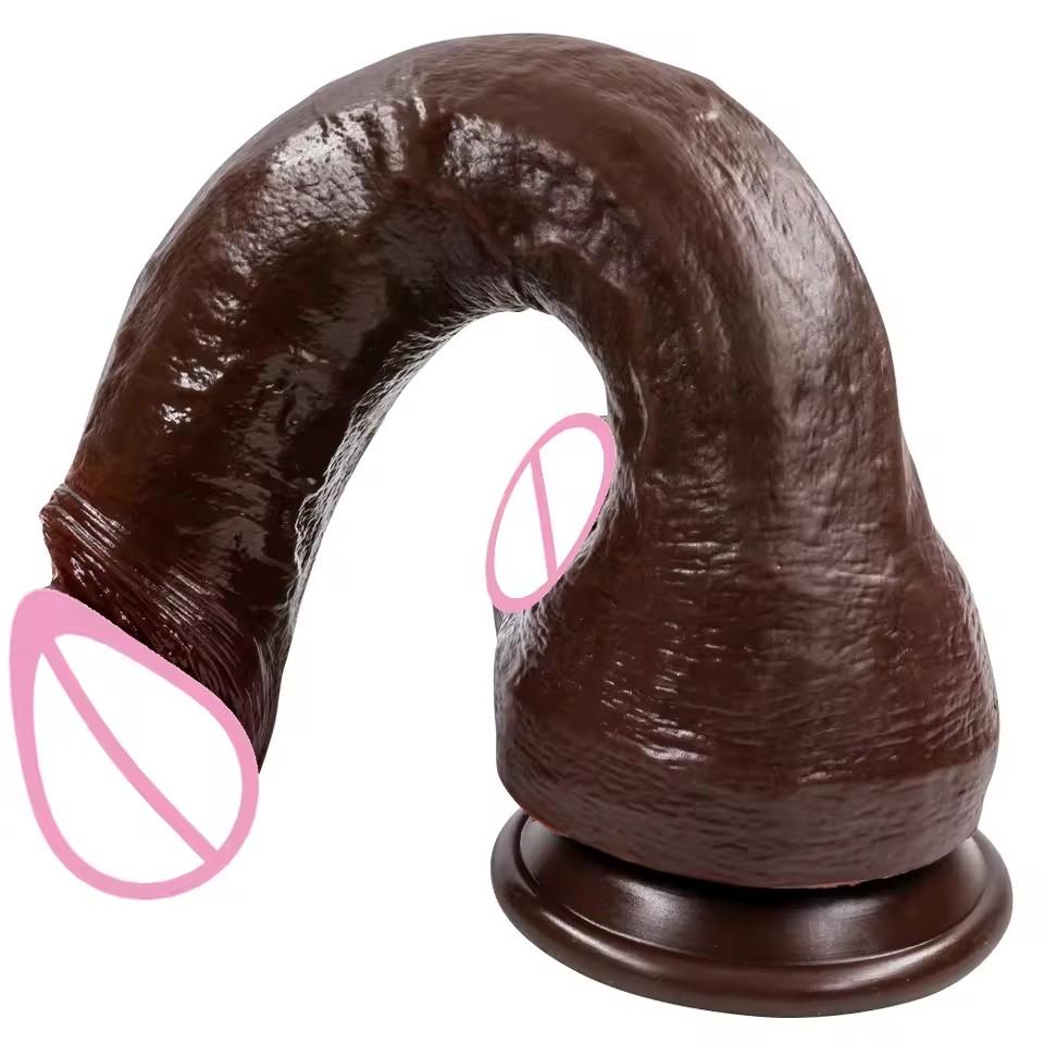 New Super Realistic Dildo Soft Skin Silicone Penis Glans With Powerful Suction Cup Anal Sex Toys For Woman Vagina Hot Dick XXL
