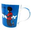 Les Trésors De Lily [K3516] - Porcelain Mug 'Banksy' Blue (God Save the Quee) - 90x85 Mm