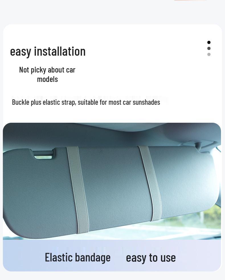 LED Sun Visor Vanity Mirror with Shatterproof HD Lighting