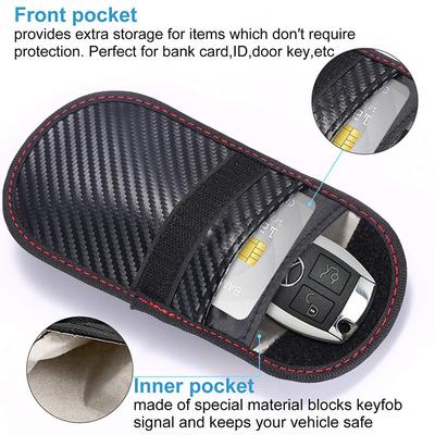 Car Key Signal Shielding Bag Anti-theft Key Bag RFID Electromagnetic Shielding Key Bag To Prevent Credit Card Demagnetization