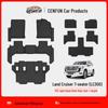 Toyota Land Cruiser LC300 TPE 7-Seat Floor Mats & Waterproof Trunk Mat for LHD/RHD.
