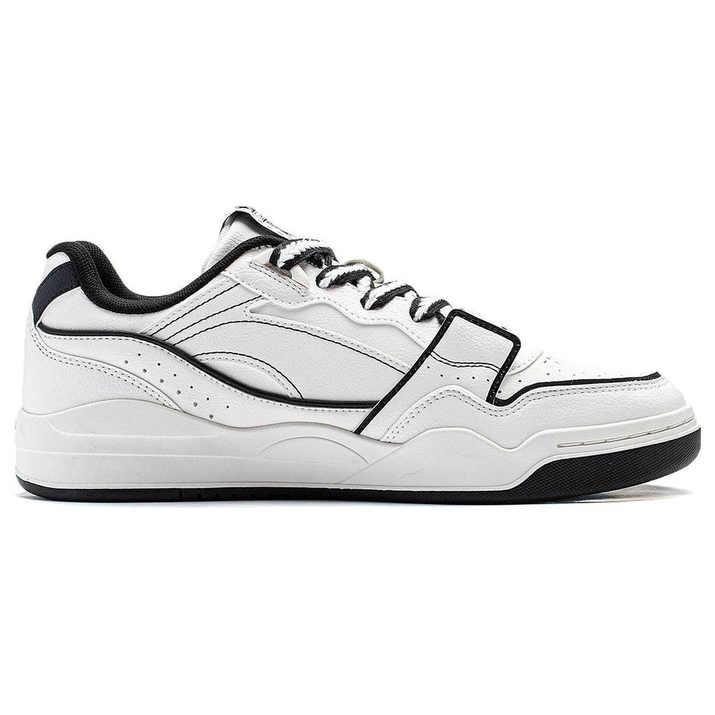 Li Ning Yuebai Slip Resistant Cushioning Slip Resistant Cushioning Low top Skateboard Shoes Men's White Black AGCS251-30