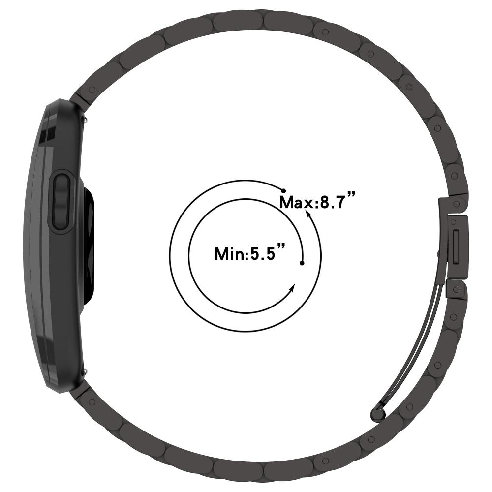 Pulseira de Metal de 3 Elos de Reposição para Rastreador Fitness Garmin Cirqa