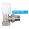 Thermostatic Radiator Valve 2Pcs 15mm x 1/2Inch Thermostatic Angle TRV Thermostatic Radiator Valve for Home Office