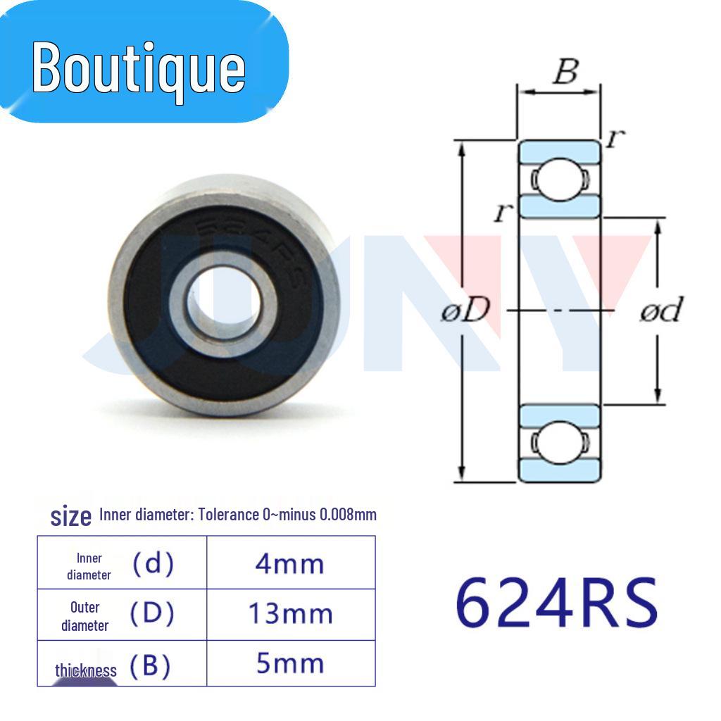 High-Speed Miniature Bearings 623-629 for Toys and Motors (ZZ/RS)