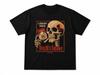Death's Smoke Skull T-Shirt Vintage Horror Graphic Tee Sinister Inhale Black UK