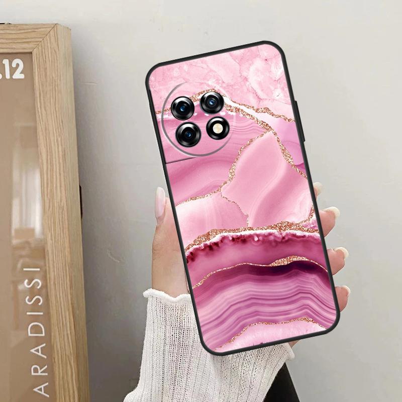 

Чехол Teal Blue Gold Agate Marble для OnePlus 11 12 9 10 Pro 9R 10R 10T 12R OnePlus Nord N30 N20 N10 CE 4 2 3 Lite OnePlus Nord N20