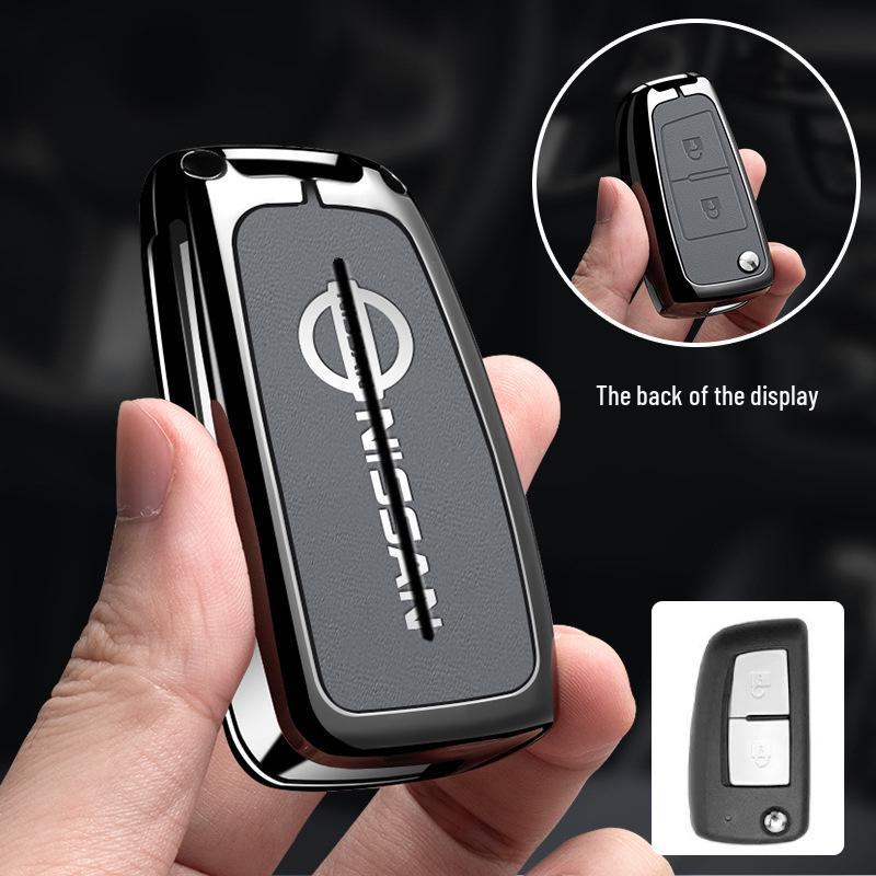 Metal Keychain Cover for Nissan Qashqai, X-Trail, Tiida, Kicks, Murano, Sylphy, Terra