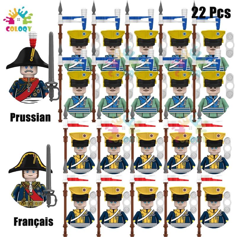 New Kids Toys Napoleonic Wars General Soldier Building Blocks Imperial Navy Mini Action Figures Toys For Kids Birthday Gifts