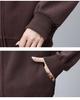 Damen 2024 Herbst Kapuzenstrickjacke für mittleres Alter: Locker, Schlankmachend, Warmes Sweatshirt Casual Oberteil