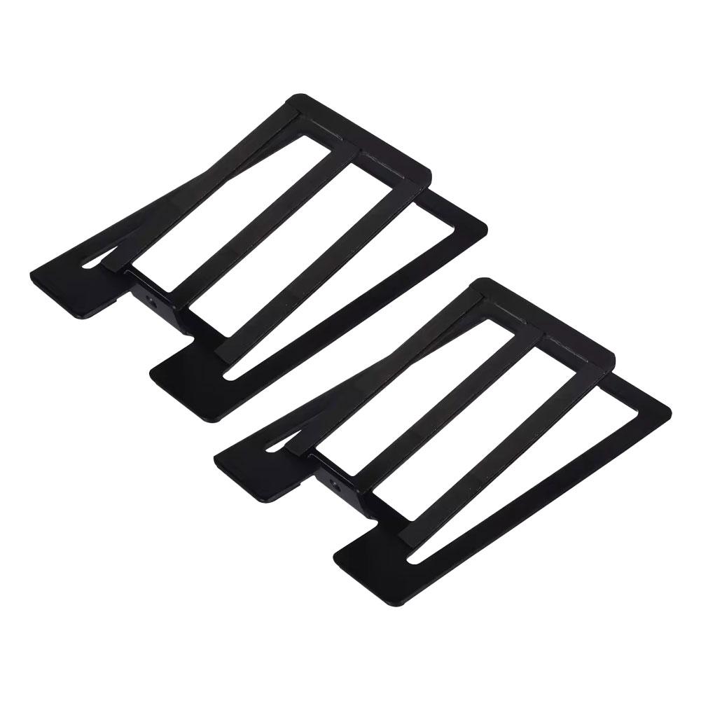 

Heavy Duty Steel Speaker Riser Desktop Monitor Stand Anti-Vibration Non-Slip Audio Holder For Studio Speakers Bookshelf Speakers чорний